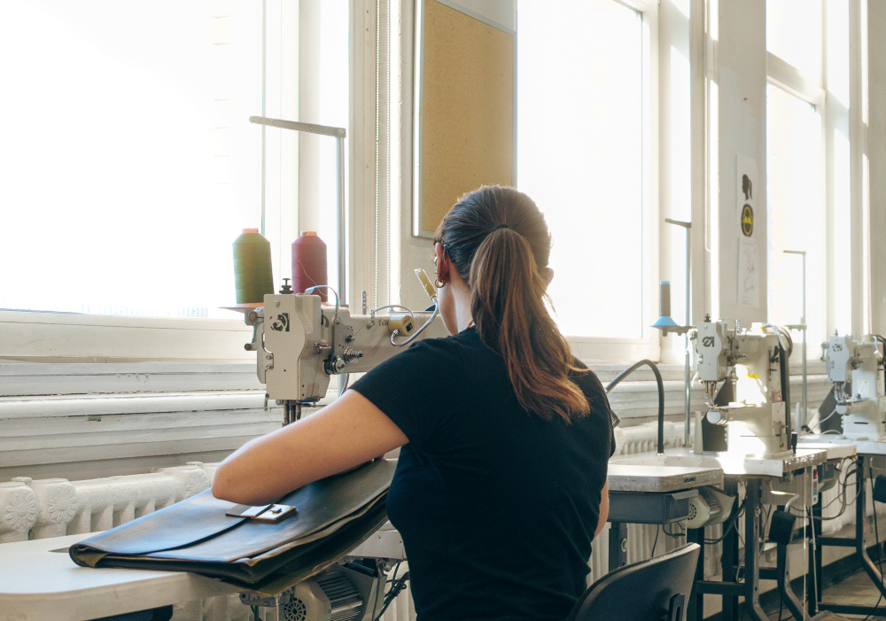La doublure en tissu appliquée à la maroquinerie